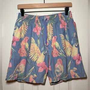 Chubbies Swim Trunks – Tropical Parrot‎ Print, Blue, Mesh Lined